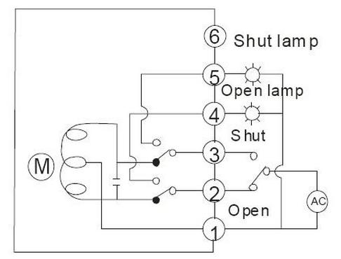 電動蝶閥原理圖